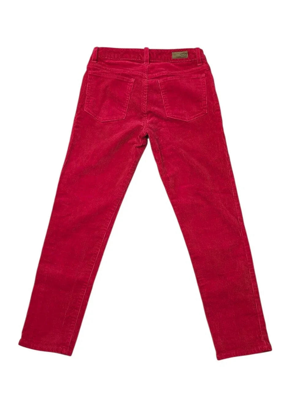 Ralph Lauren Corduroy Pants Boys Size 8 Red 5 Pocket Embroidered Pony